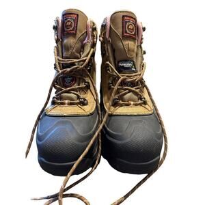 Skechers Women Work Boot Size 9.5 US Brown w Pink Lining